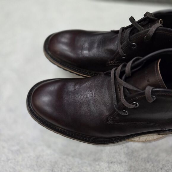 🐢 Andrew Marc leather Chukka boots Size 7.5 Excellent Condition! - Picture 12 of 17